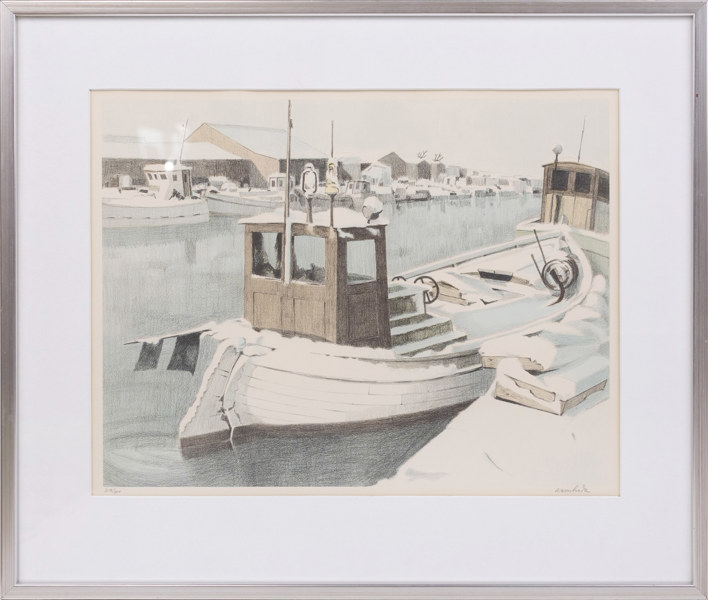 Stig Wernheden, litografi, 212/300, signerad, 65x56 cm