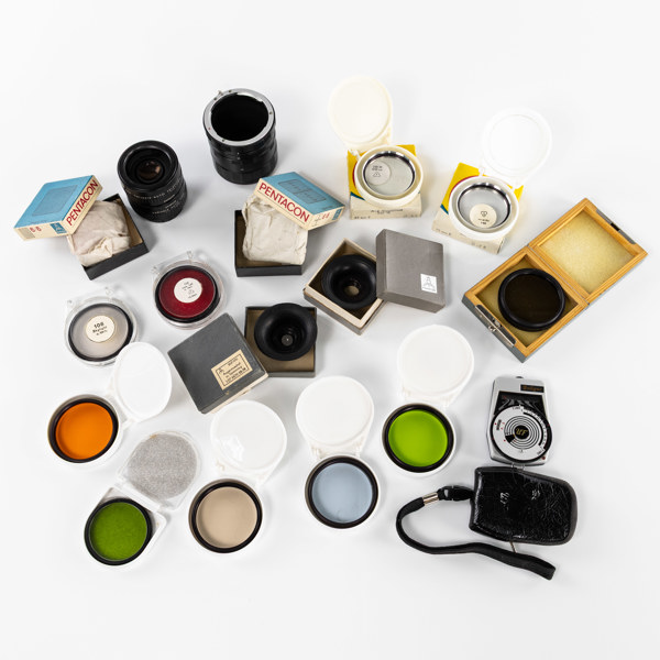 Kameratillbehör, 19 delar, mestadels filter