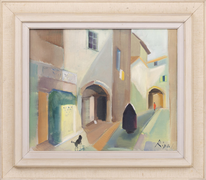 Hans Ripa, olja på duk, signerad, 63 x 55 cm