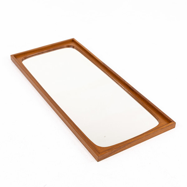 Spegel, teak, Danmark, 99 x 44 cm