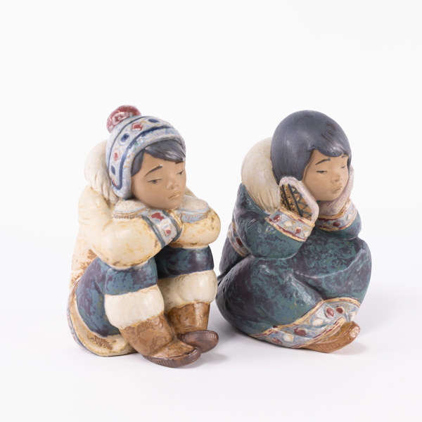 Figuriner, 2 st, Lladro, höjd 17 cm