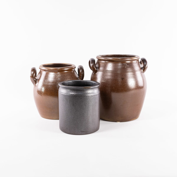 Större krus, 3 st, Höganäs, Raus, 15 liter och mindre