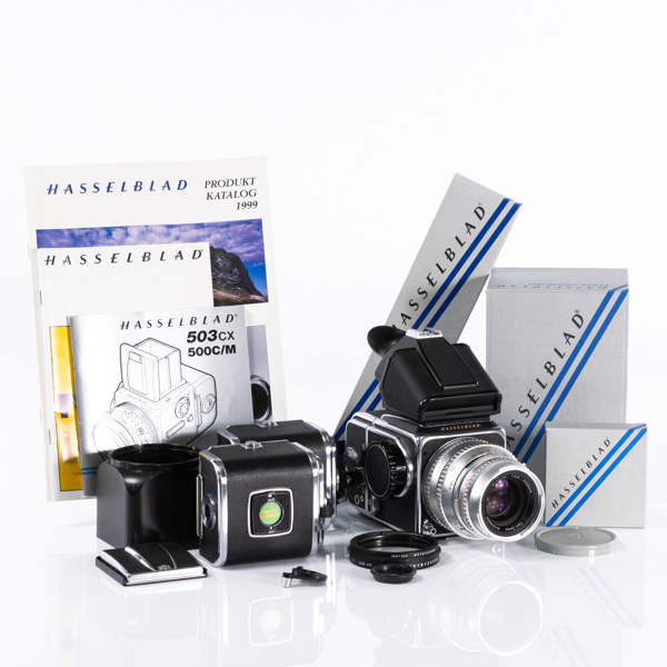 Systemkamera, Hasselblad, 500 C, 120 mm, tillbehör, 60/70-tal, Sverige