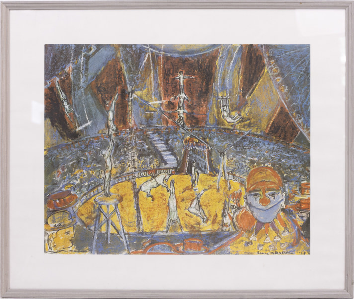 Einar Wikström, tryck, 55x47 cm