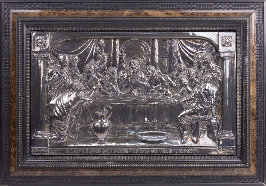 Tavla, relief, Nattvarden, 99x70 cm