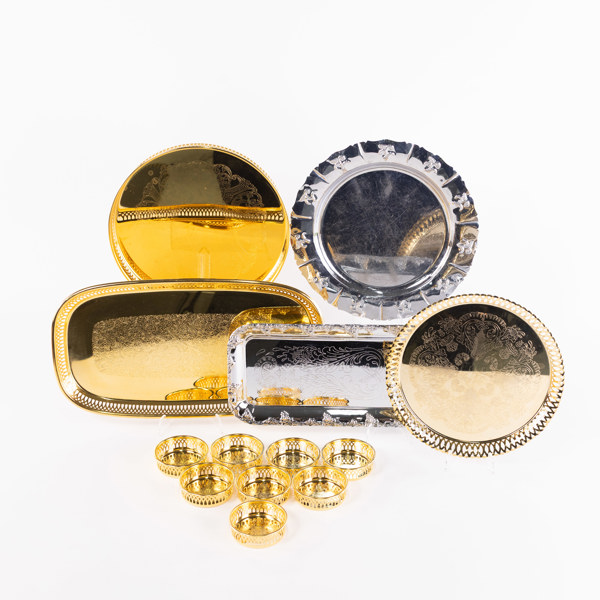 Brickor, coasters, 13 delar, bl a Scandia Guld