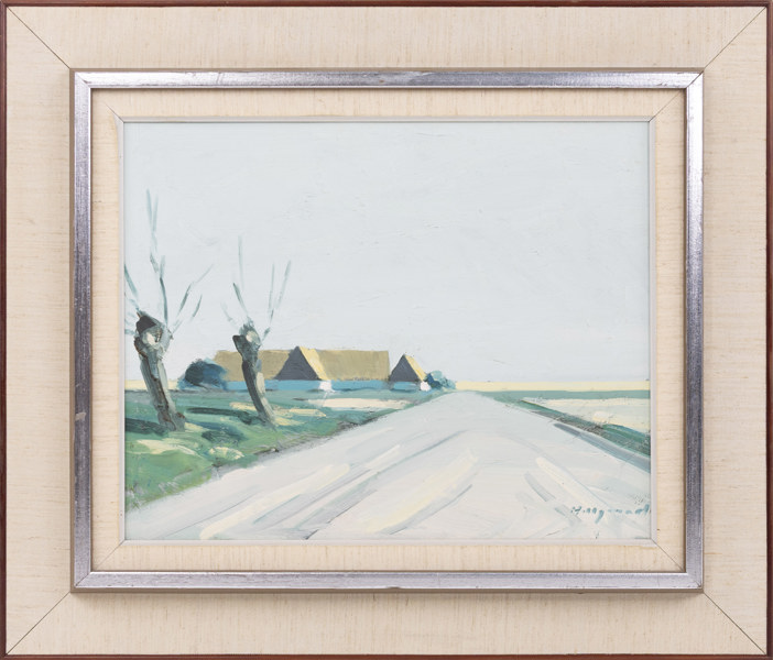 Bengt Hillgrund, olja på duk, signerad, 59 x 51 cm