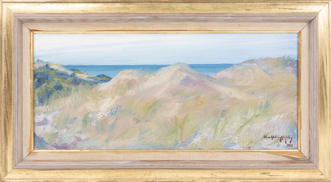 Johan Hilding Hägleby, olja på duk, signerad, 73x41 cm