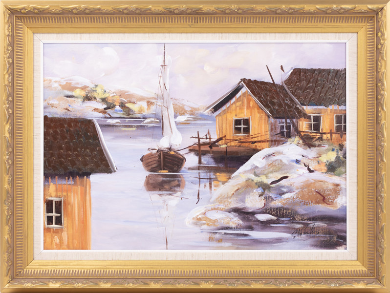 Gunnar Vallentin, olja på duk, signerad, 82 x 62 cm