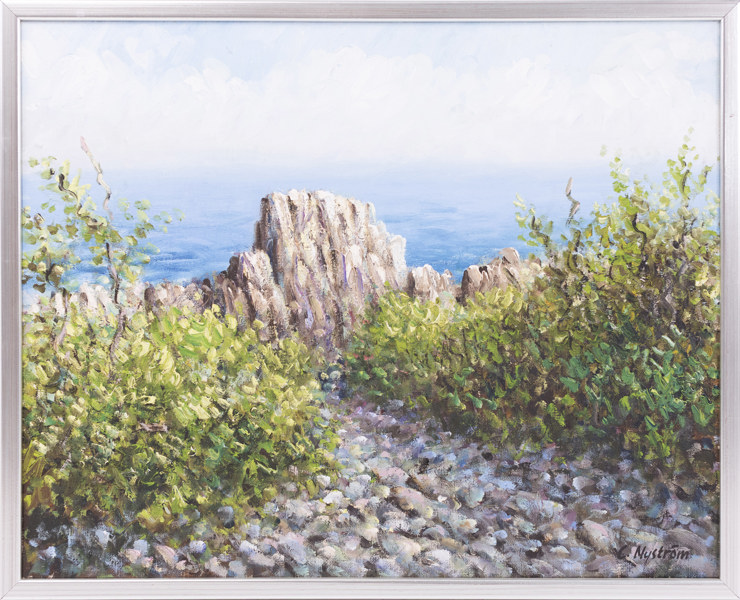 Conny Nyström, olja på duk, signerad, 53x43 cm