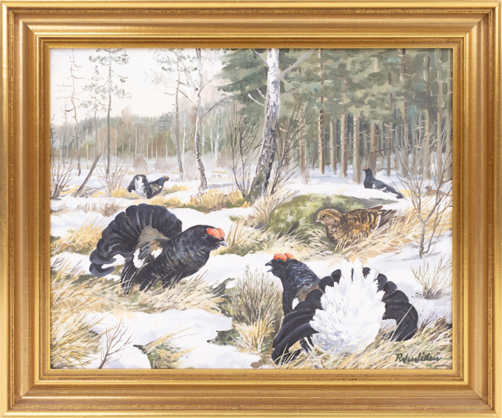 Rune Wenliden, olja på duk, signerad, 48x41 cm