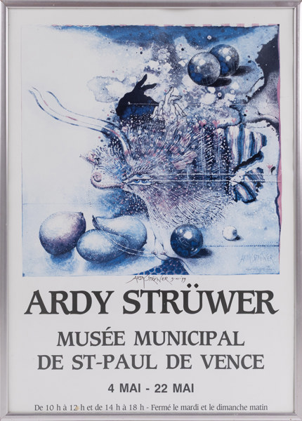 Ardy Strüwer, utställningsaffisch, 50 x 70 cm