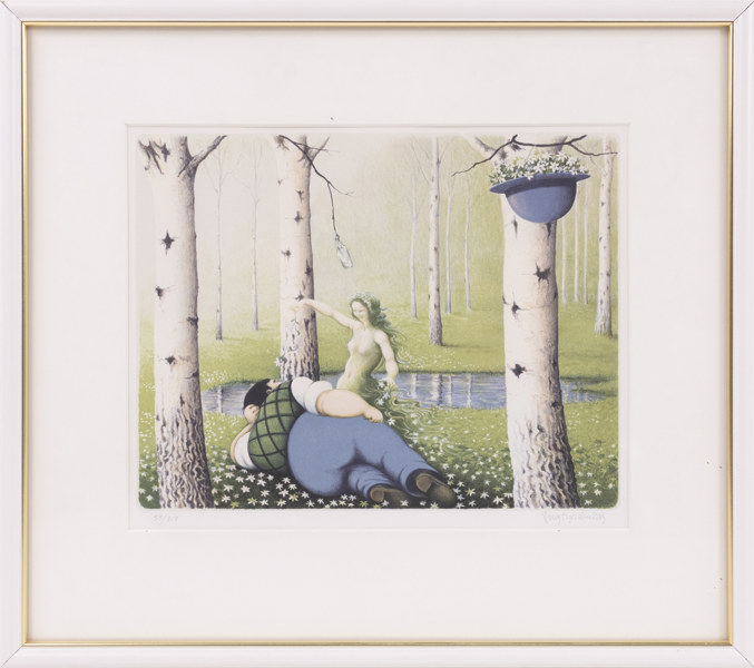 Bengt Nordenborg, litografi, signerad, numrerad 55/250, 42 x 37 cm