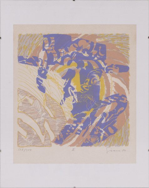 Knut Grane, litografi, "II", signerad, numrerad 122/300, 40 x 50 cm