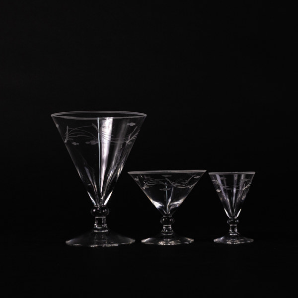 Glasservis, 31 delar, Johansfors