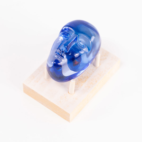 Bertil Vallien, skulptur, "Brains", signerad, Kosta Boda