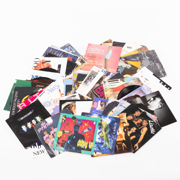 Vinylsinglar, ett parti, 1980/90-tal