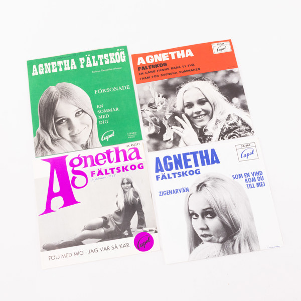 Agnetha Fältskog, vinylsinglar, 4 st, 1960-tal