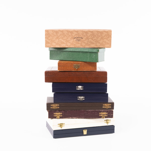 Bestickaskar, 10 st, tomma