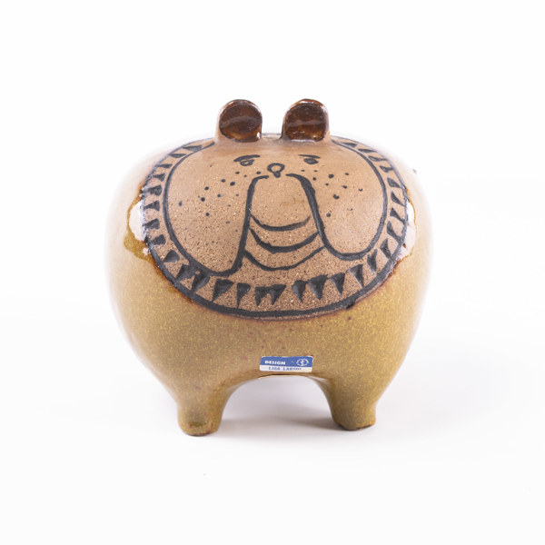 Lisa Larson, figurin, "Bulldog", Gustavsberg, höjd 13 cm