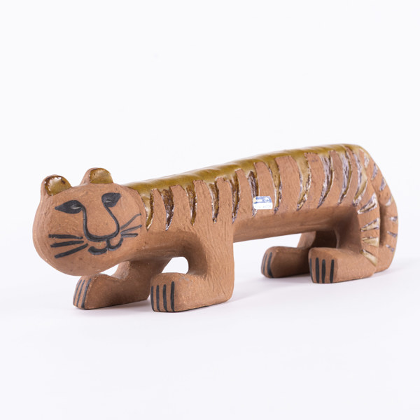 Lisa Larson, figurin, "Tiger", Gustavsberg, längd 27 cm
