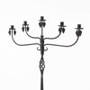 Golvkandelaber, smide, höjd 134 cm