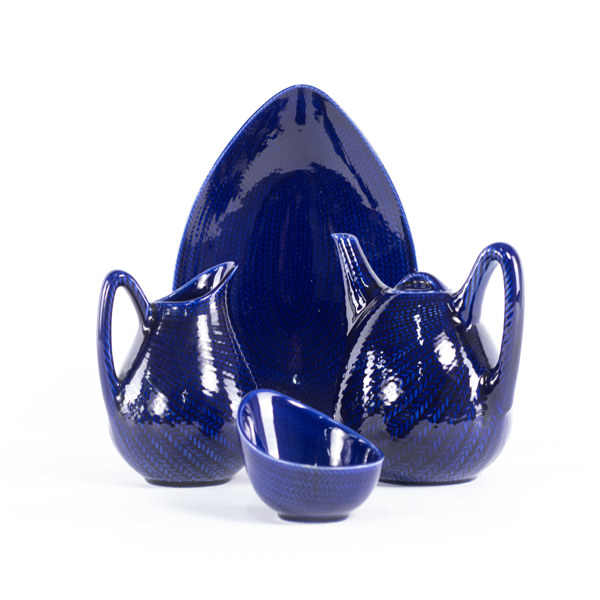 Hertha Bengtson, "Blå Eld", 4 delar, Rörstrand