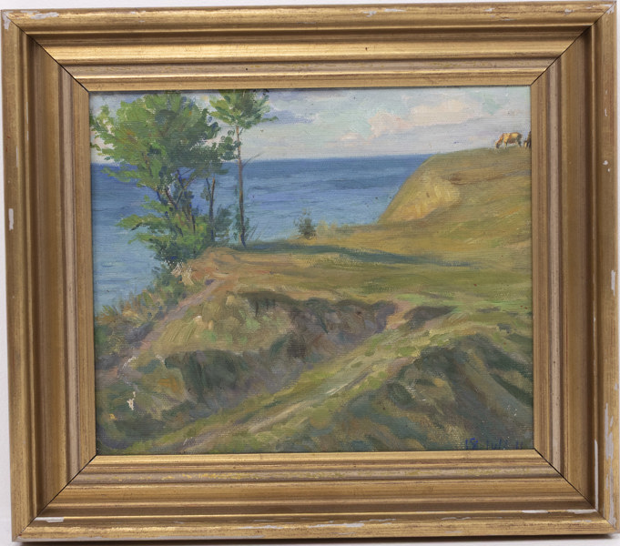 Oidentifierad konstnär, olja på duk, signerad "Julius", 40 x 35 cm