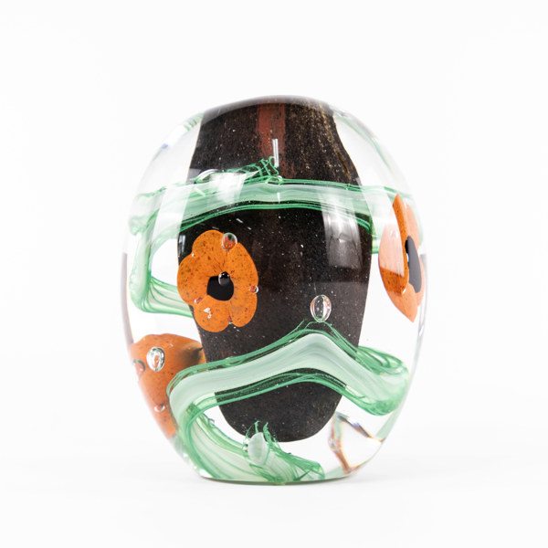 Monica Backström, skulptur, "Jord", 290/533, signerad, Kosta Boda, höjd 18,5 cm