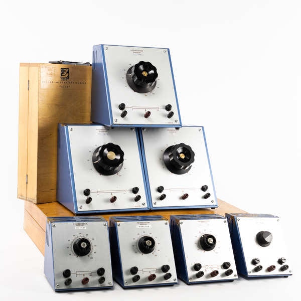 Experimentset, vridresistorer, m.m., 8 delar, bl.a. Terco