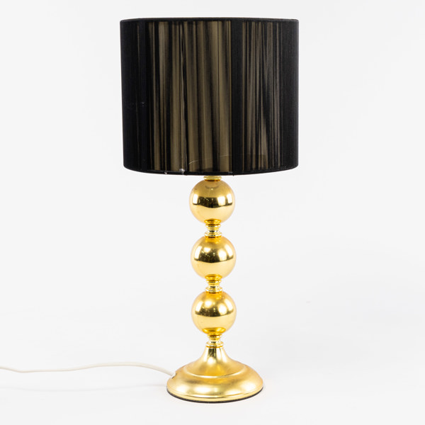 Bordslampa, gulmetall, Cottex, höjd 48 cm