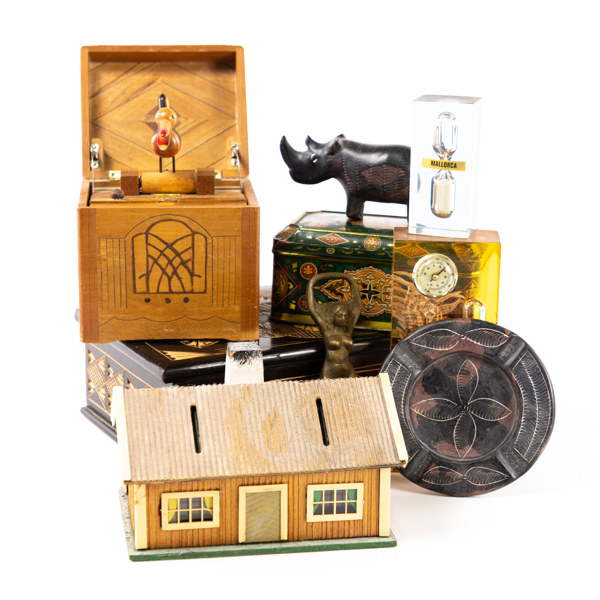 Askar, sparbössa, m.m, längsta 25 cm