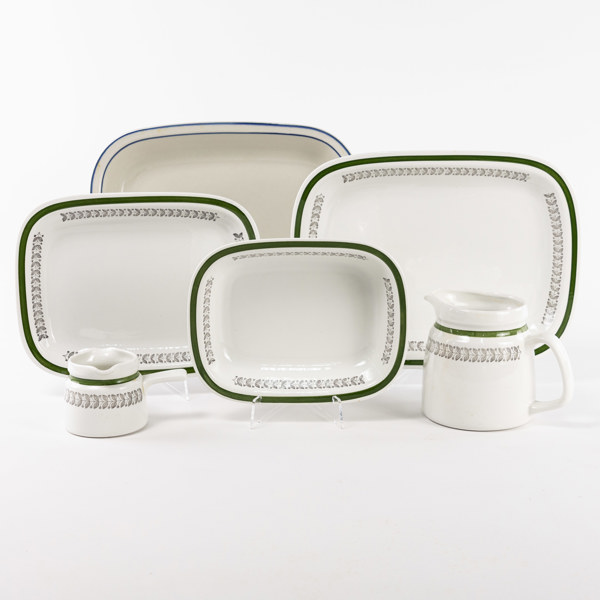 Retroporslin, 6 delar, Rörstrand, Arabia