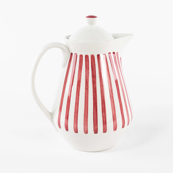 Karin Björquist, kaffekanna, "Tea Röd", Gustavsberg, höjd 19 cm