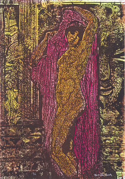 Kent Wahlbeck, färgserigrafi, X/12, signerad, 42x60 cm