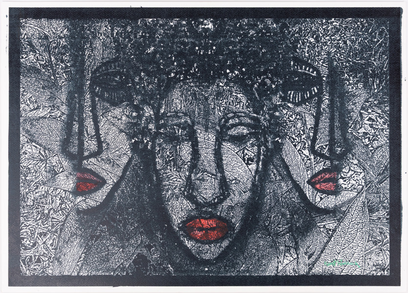 Kent Wahlbeck, handkolorerad litografi, PT, signerad, 70x50 cm