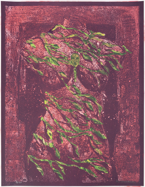 Kent Wahlbeck, handkolorerad litografi, 14/20, signerad, 48x63 cm