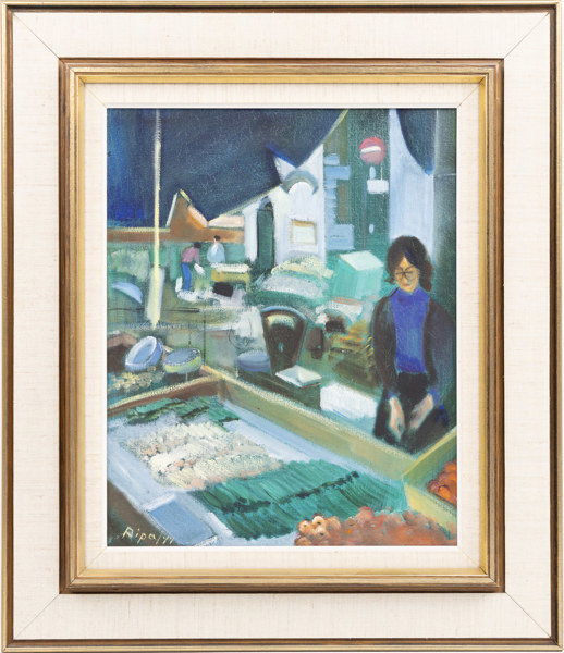 Hans Ripa, olja på duk, signerad, 51x59 cm