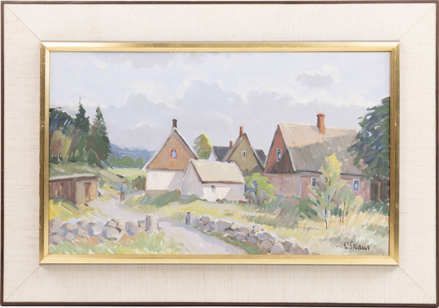 Eskil Skans, olja på duk, signerad, 65x46 cm