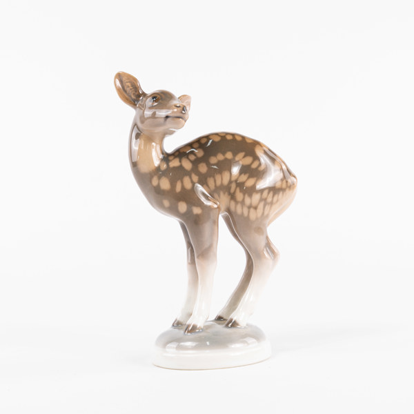 Figurin, rådjur, B&G, höjd 17 cm