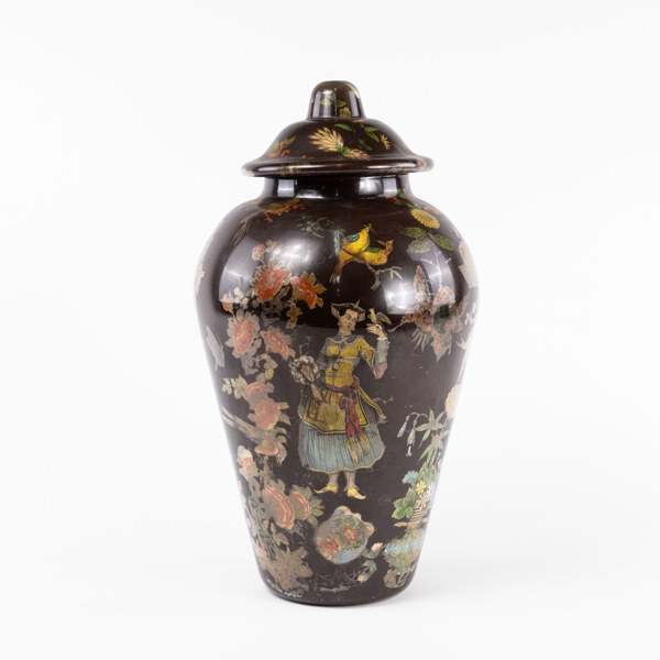 Lockurna, glas, höjd 43 cm