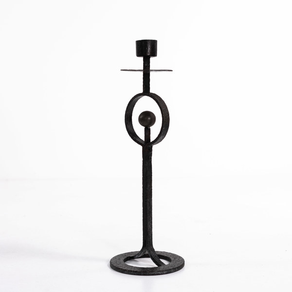 Golvljusstake, smide, höjd 66 cm