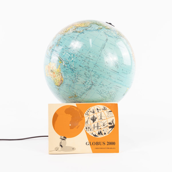 Jordglob, "Globus 2000", 70-tal, Danmark, höjd 41 cm