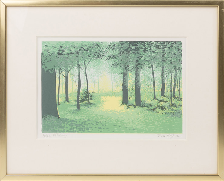 Ralph Höglund, litografi, 81/180, signerad, 47x38 cm