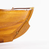 Modellbåt, segelbåt, teak, 1940-tal, längd 67 cm