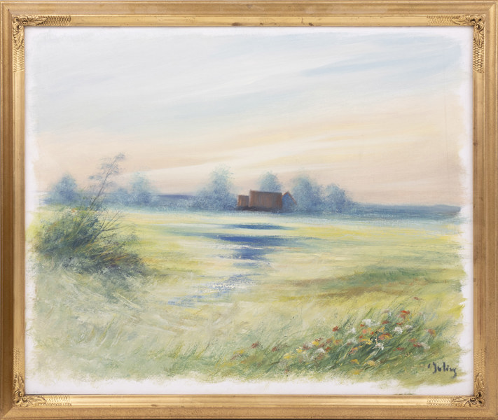 Carl Julius, olja på duk, signerad, 81 x 69 cm