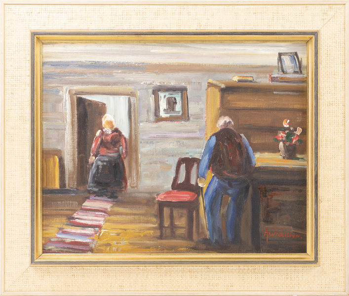 Åke Wickström, olja på duk, signerad, 53,5x46 cm