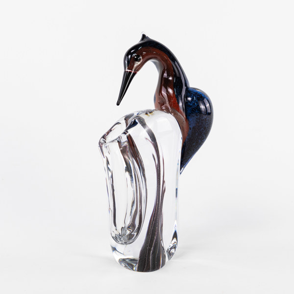 Färe Marcolin, vas, FM Konstglas, Ronneby, höjd 26 cm