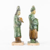 Gravfiguriner, ett par, terrakotta, Kina, höjd 20 cm