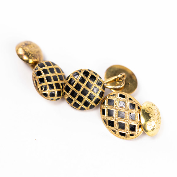 Skjortknappar, 3 st, 18k guld, 6,1 gram